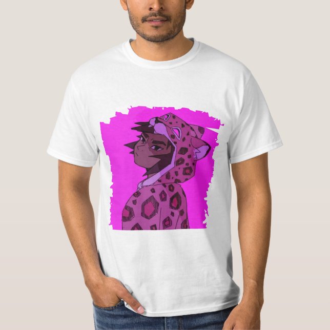 Kipo Jaguar Art Retro T-Shirt (Vorderseite)
