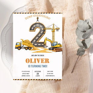 Kipper 2. Geburtstag Gelb Einladung