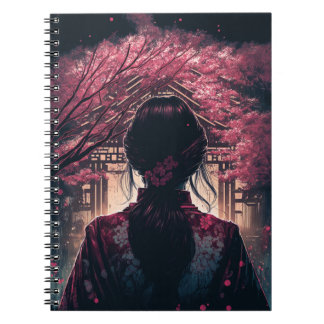 Kira Kirschblüten - Spiral Fotonotizbuch Notizblock