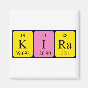 Kira Periodensystem-Namenmagnet Magnet