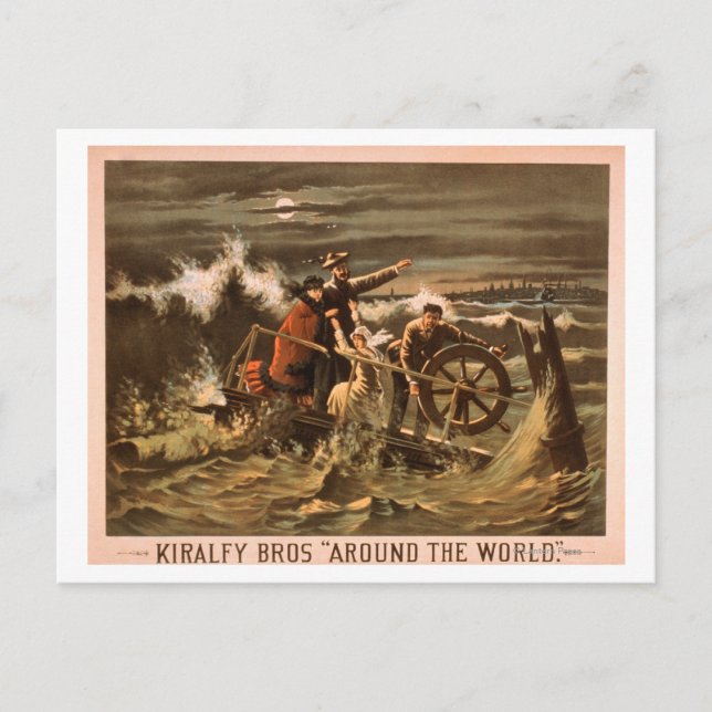 Kiralfy Bros Theatrie "Around the World" Postkarte (Vorderseite)