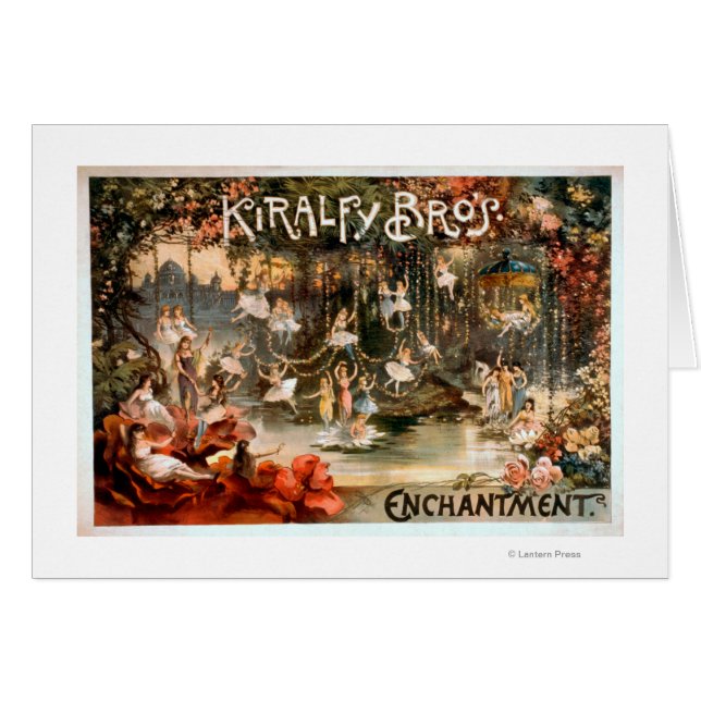 Kiralfy Brothers Verzauberung Theaterposter (Vorderseite (Horizontal))