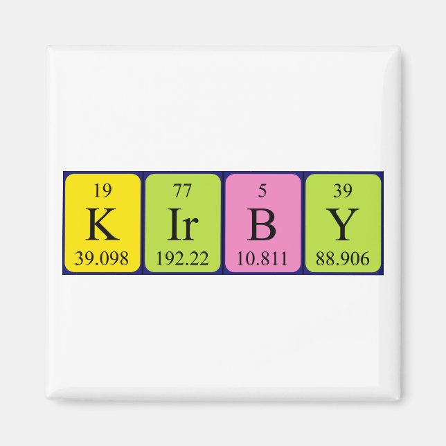 Kirby Periodenmagnetmagnet Magnet (Vorne)