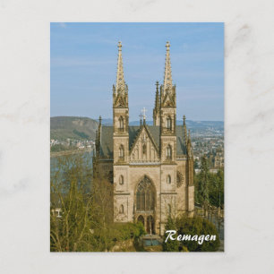 Kirche Apollinaris in Remagen, Deutschland Postkarte