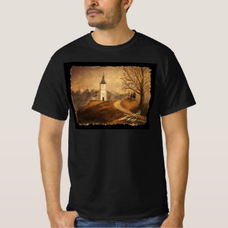 Kirche auf dem Hügel Tee - Ein alter Mann Kunst