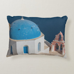 Kirche auf der Insel Santorini, Griechenland Dekokissen