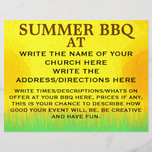 KIRCHE BBQ-FLYER FLYER