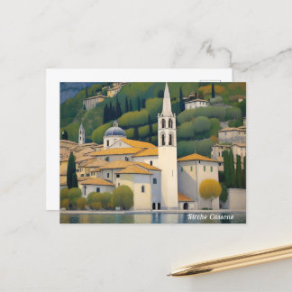 Kirche Cassone Gustav Klimt Gemälde Postkarte