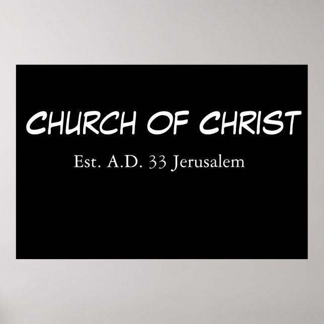 Kirche Christi (est.) Poster (Vorne)