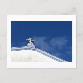 Kirche Dach Detail: Angra, Terceira, Azoren Postca Postkarte