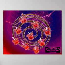 Kirche der 9 Kerzen Poster