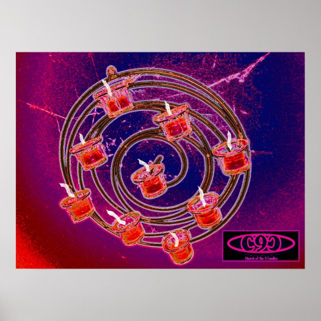 Kirche der 9 Kerzen Poster (Vorne)