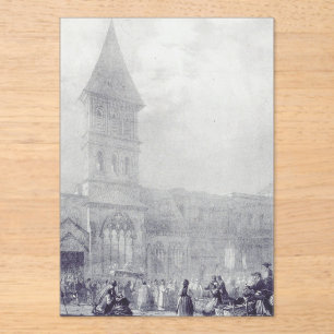 Kirche der Abtei Saint Philibert in Tournus Acryleinladungen