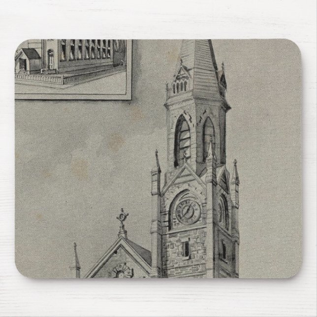 Kirche der Erlösung, Ansonia, Conn Mousepad (Vorne)