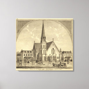 Kirche der heiliges Herz-Ostfreiheit Leinwanddruck