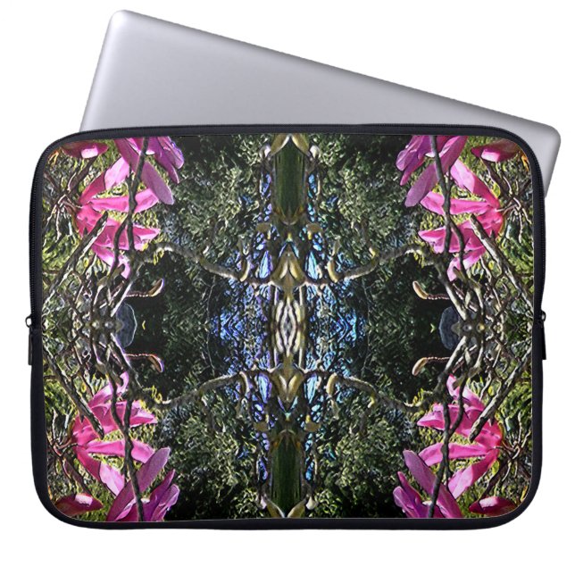 Kirche der Magnolien.... Laptopschutzhülle (Vorderseite)