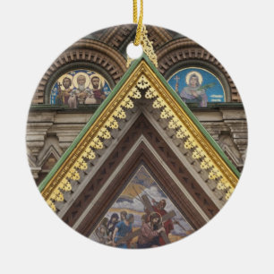 Kirche des Erlösers auf dem vergossenen Blut Keramikornament