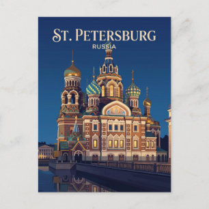 Kirche des Erlösers auf dem vergossenen Blut Russl Postkarte