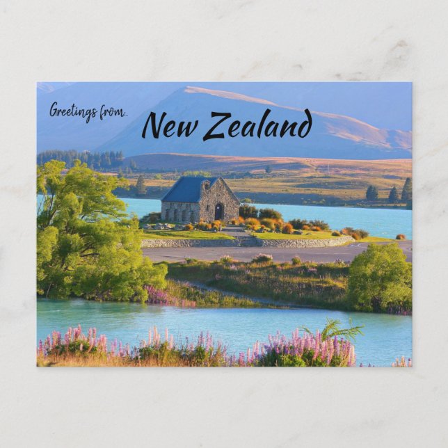 Kirche des Guten Hirten Neuseeland Postkarte (Vorderseite)