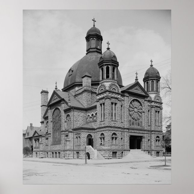 Kirche des Heiligen Herzens Poster (Vorne)