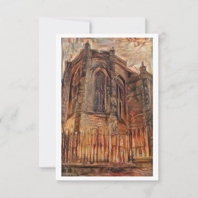 Kirche des Heiligen Rudes Mitteilungskarte (Vorderseite)