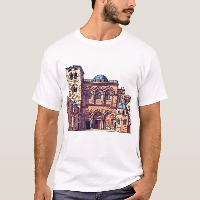 Kirche des Heiligen Sepulchers T-Shirt (Vorderseite)