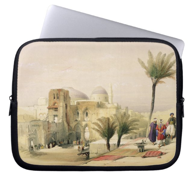 Kirche des heiligen Sepulchre, Jerusalem, Platte Laptopschutzhülle (Vorderseite)