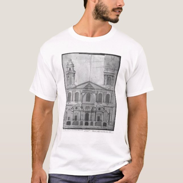 Kirche des Heiligen-Sulpice T-Shirt (Vorderseite)