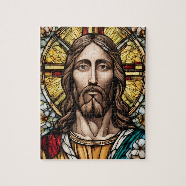Kirche festgehaltenes Glas Jesus (Vertikal)