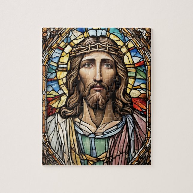 Kirche festgehaltenes Glas Jesus (Vertikal)
