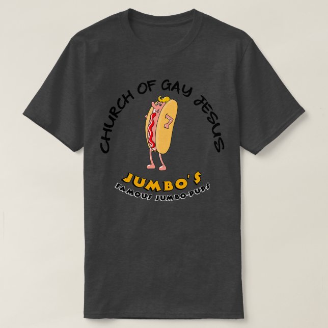 Kirche Gay Jesus schamlos T-Shirt (Design vorne)