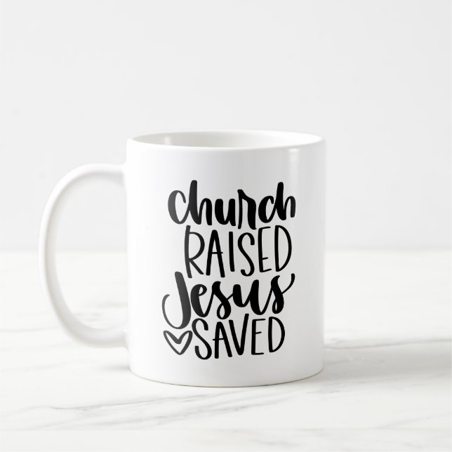 Kirche Gerettet Jesus Kaffeetasse (Links)
