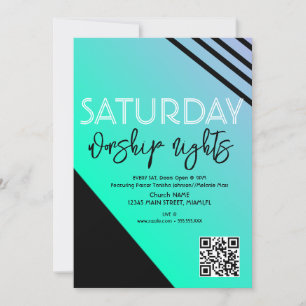 Kirche Gottesdienst Nächte Jugend Ministry Flyer Einladung