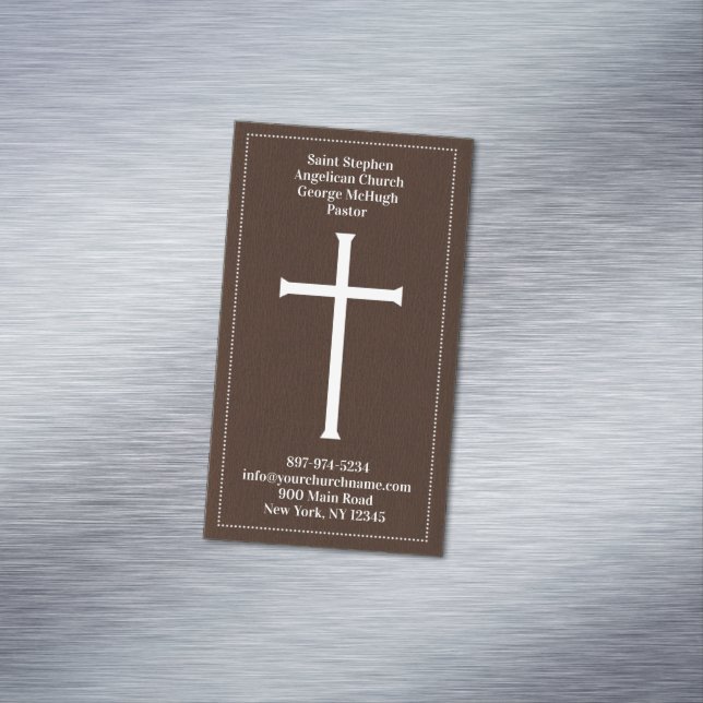 Kirche Heiliges Kreuz Magnetische Visitenkarte (Beispiel)