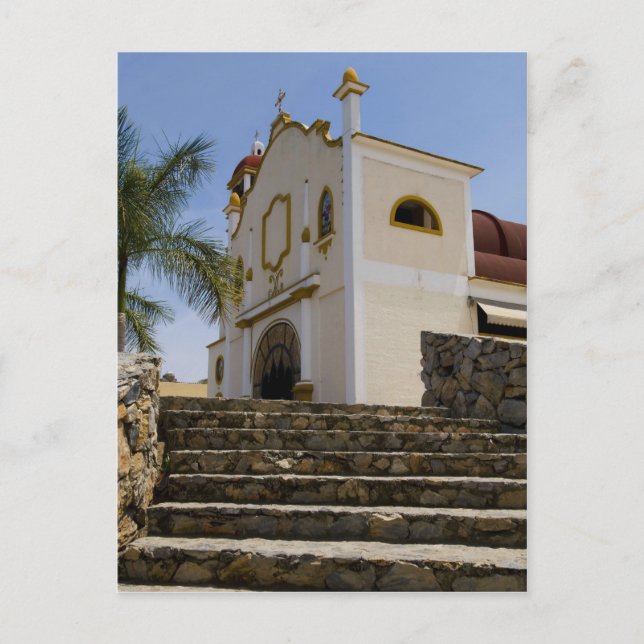 Kirche Huatulco 4 Postkarte (Vorderseite)