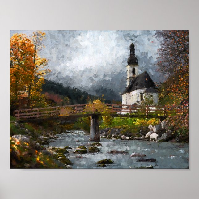 Kirche im Wald Poster (Vorne)