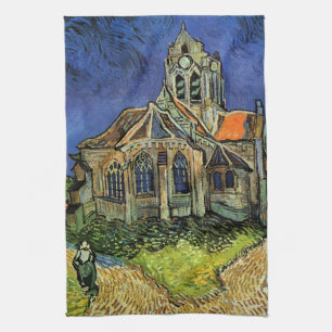 Kirche in Auvers-sur-Oise von Vincent van Gogh Geschirrtuch