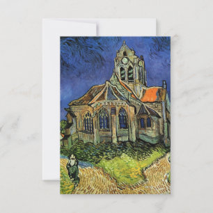 Kirche in Auvers von Vincent van Gogh Hochzeit Save The Date