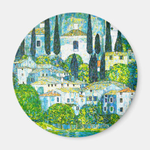Kirche in Cassone Gustav Klimt Magnet