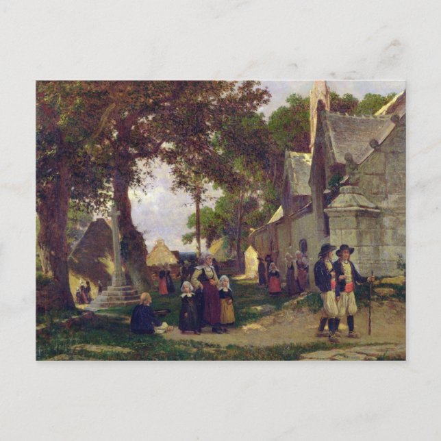 Kirche in der Bretagne Postkarte (Vorderseite)