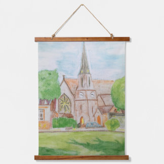 Kirche in Essex Wandteppich Mit Holzrahmen
