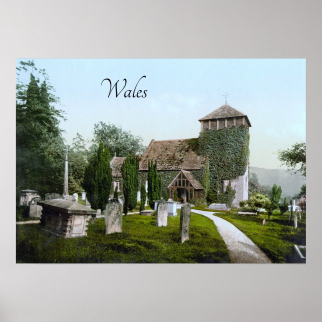 Kirche in Monmouth (1900) Poster (Vorne)