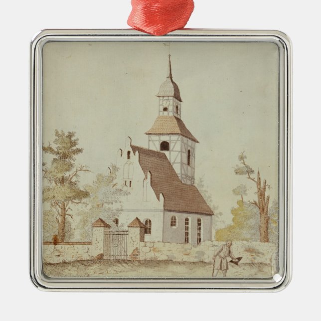 Kirche in Pankow, Berlin Silbernes Ornament (Vorne)