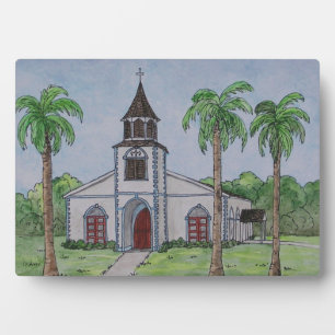 Kirche in Runaway Bay, Jamaika Fotoplatte