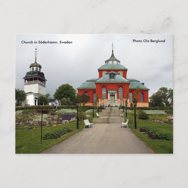 Kirche in Söderhamn, Schweden, Pho... Postkarte (Vorderseite)