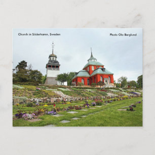 Kirche in Söderhamn, Schweden, Pho... Postkarte