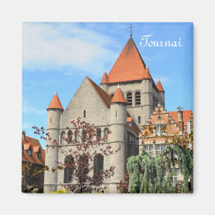 Kirche in Tournai - schöne Stadt in Belgien Magnet