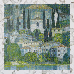 Kirche (Kirche) in Cassone von Gustav Klimt<br><div class="desc">Kirche in Cassone - Landschaft mit Zypressen (alias Kirche in Cassone - Landschaft mit Zypressen) (1913) von Gustav Klimt ist eine Vintage Viktorianische Kunstmalerei der Ära mit einer Kirche in Cassone mit umliegenden Gebäude und Zypressen am Rande des Gardasees. Über den Künstler: Gustav Klimt (1862-1918) war ein österreichischer Symbolik-Maler und...</div>