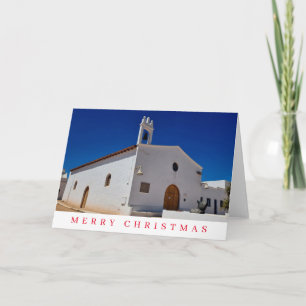 Kirche La Graciosa Aussicht Weihnachtskarte Feiertagskarte