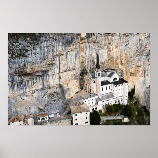 Kirche Madonna della Corona Poster (Vorne)